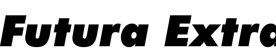 Futura Extra Black Italic BT cкачати шрифт безкоштовно
